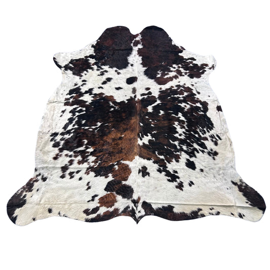 Tricolor Cowhide Rug Size: 7x7 feet Colombia #25