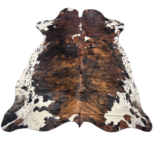 Tricolor Cowhide Rug Size: 7.5x6.5 feet Colombia #27