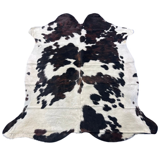 Tricolor Cowhide Rug Size: 7x6 feet Colombia #28