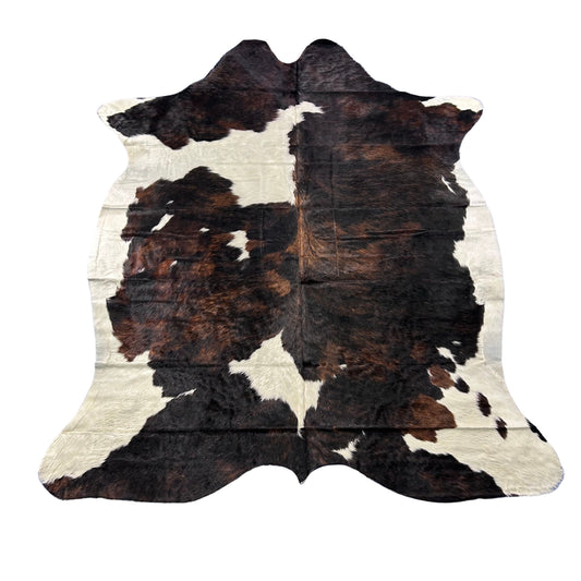 Tricolor Cowhide Rug Size: 7x6 feet Colombia # 73