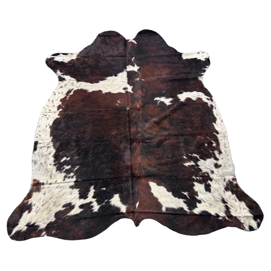Tricolor Cowhide Rug Size: 7x7 feet Colombia # 80