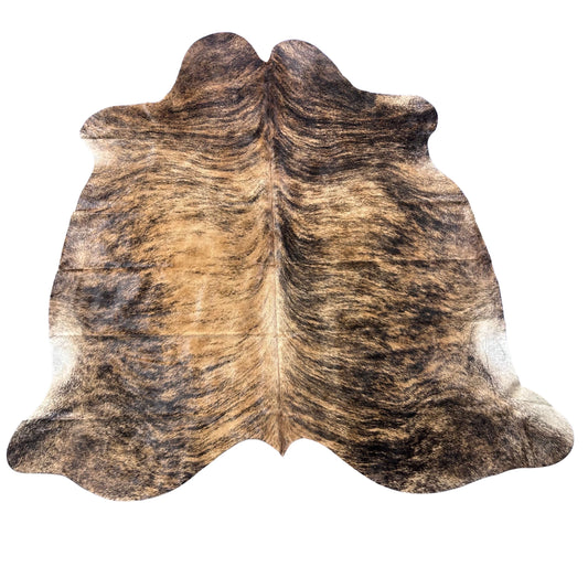 Medium Brindle Cowhide Rug (39.75 sq ft) Size: 7x7 feet Colombia-48