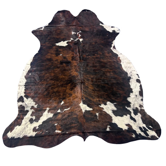 Tricolor Cowhide Rug Size: 8x7 feet Colombia # 9