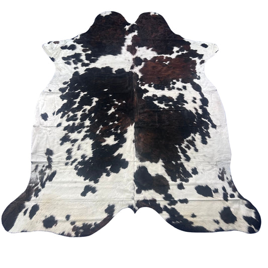 Tricolor Cowhide Rug Size: 8x7 feet Colombia # 11