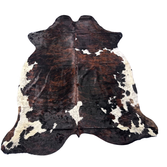 Tricolor Cowhide Rug Size: 8x7 feet Colombia # 3