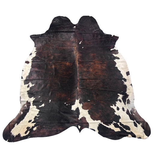 Tricolor Cowhide Rug Size: 8x7 feet Colombia # 6