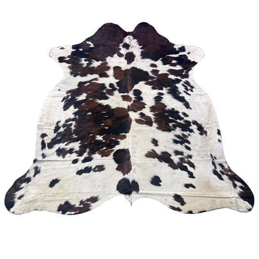 Tricolor Cowhide Rug (36.25 sq ft) Size: 7x7 feet Colombia #19