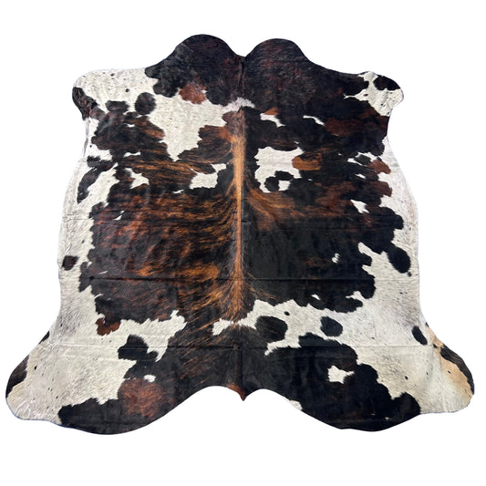 Huge Tricolor Cowhide Rug (51 sq ft) Size: 8x7.2 feet Colombia-15