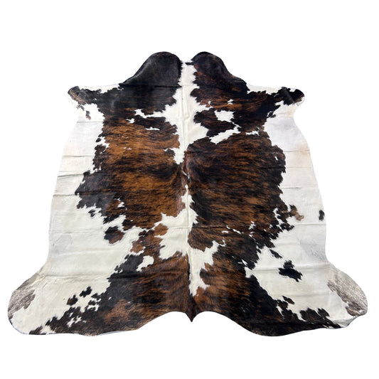 Tricolor Cowhide Rug (42 sq ft) Size: 7.2x7 feet Colombia-178