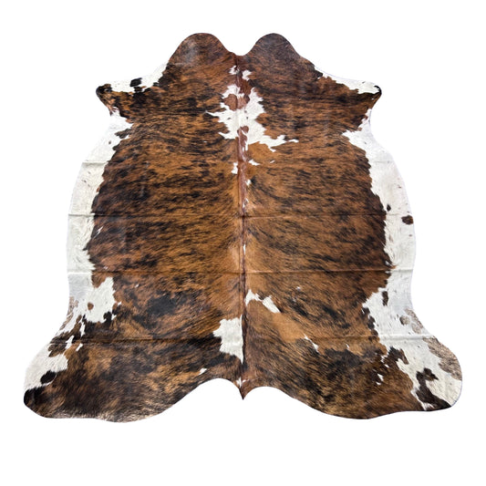 Tricolor Cowhide Rug (39 sq ft) Size: 7.2x6.2 feet Colombia-212