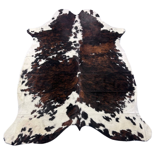 Tricolor Cowhide Rug (39 sq ft) Size: 7x6 feet Colombia-249