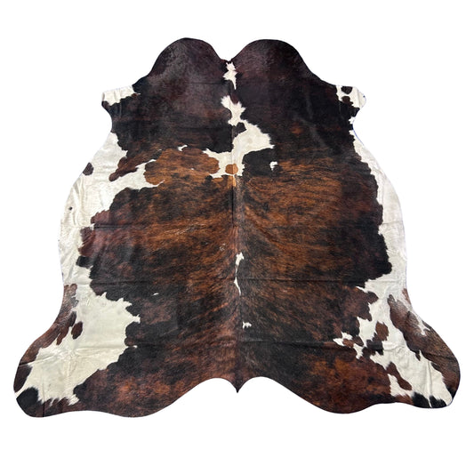 Huge Tricolor Cowhide Rug (48 sq ft) Size: 8x7 feet Colombia-269
