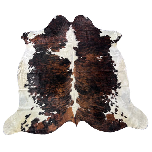 Tricolor Cowhide Rug (42.5 sq ft) Size: 8x7 feet Colombia-278