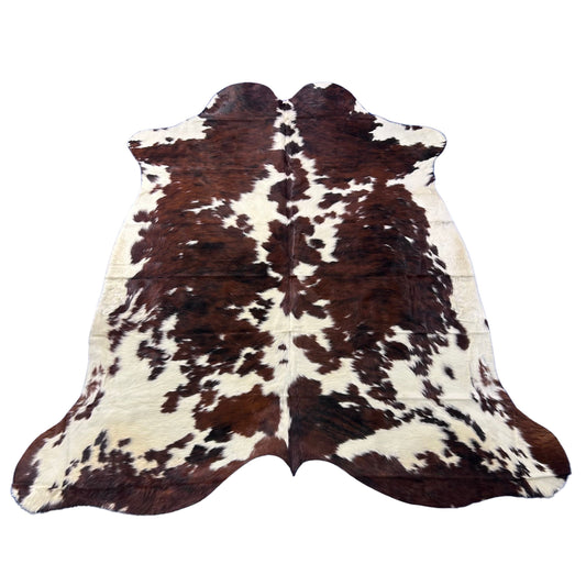 Tricolor Cowhide Rug (37 sq ft) Size: 7x7 feet Colombia-87