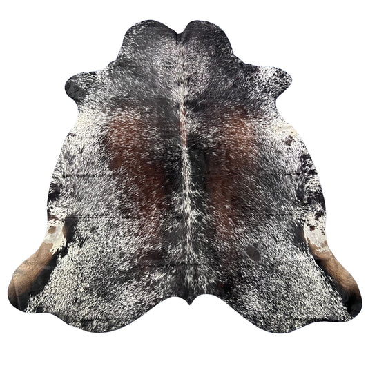 Salt & Pepper Reddish Cowhide Rug (39.75 sq ft) Size: 7.7x6.5 feet Colombia-2