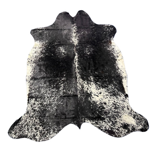 Salt & Pepper Black and White Cowhide Rug (34 sq ft) Size: 7x6 feet Colombia-23