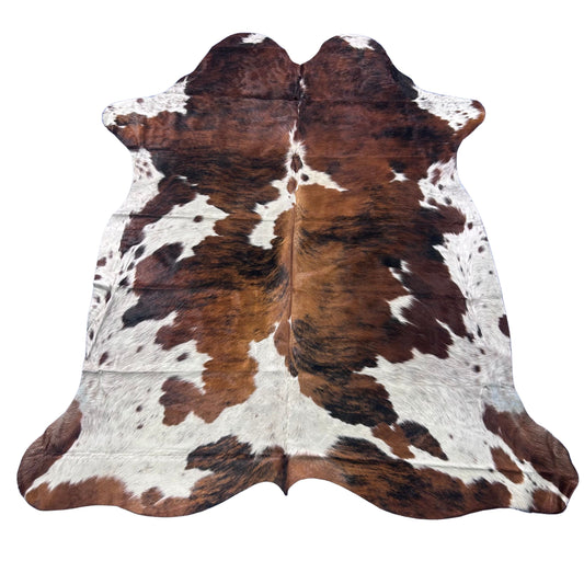 Tricolor Cowhide Rug Size: 7.2x6.2 feet Colombia-297