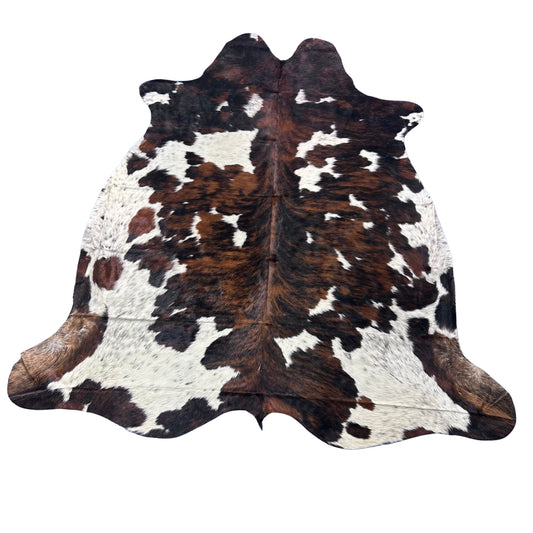 Tricolor Cowhide Rug Size: 7.2x7.2 feet Colombia-71
