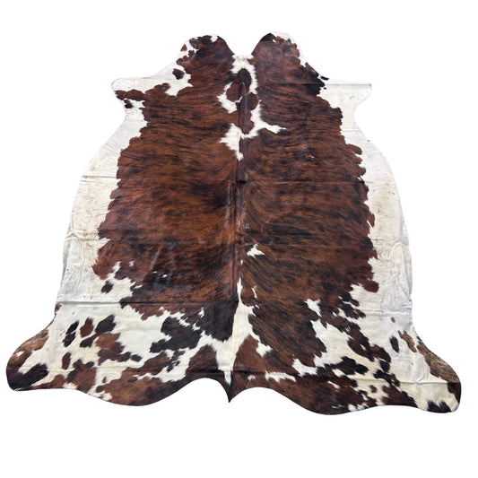 Tricolor Cowhide Rug Size: 7x7 feet Colombia-72