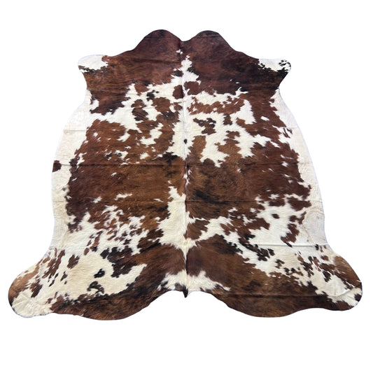 Tricolor Cowhide Rug (39 sq ft) Size: 7x7 feet Colombia-91