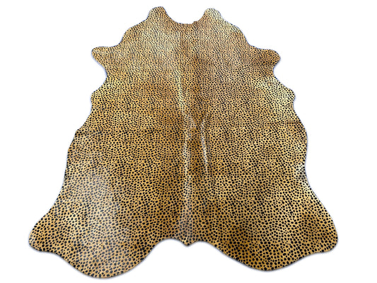 Cheetah Print Cowhide Rug Size: 7x5.5 feet D-236