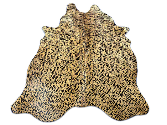 Cheetah Print Cowhide Rug (1 small patch) Size: 7x5.2 feet D-237