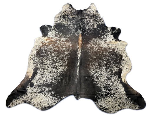 Speckled Tricolor Cowhide Rug D-297