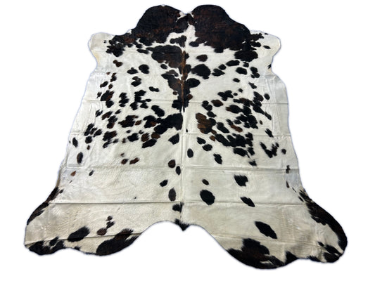 Tapis en peau de vache moucheté tricolore Taille : 8x7 pieds D-311