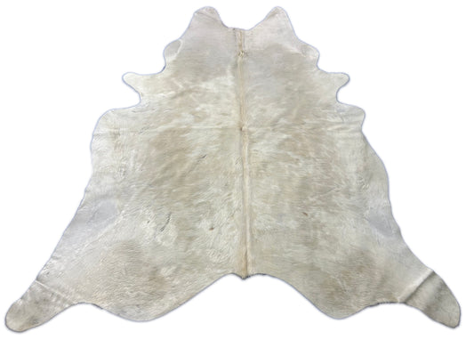 Ivory Cowhide Rug (this cowhide has some scars) Size: 7x7 feet D-318