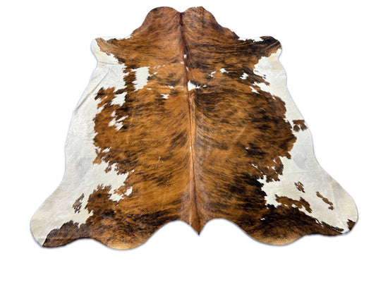 Tricolor Cowhide Rug D-413