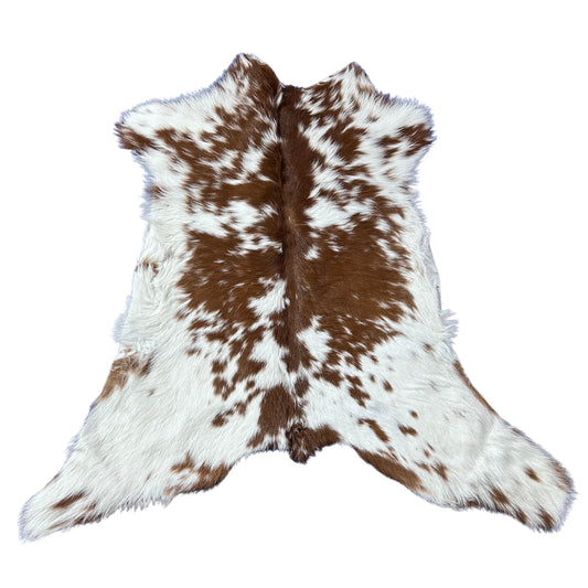 Speckled Brown and White Calf Skin Size: 42x40" D-865