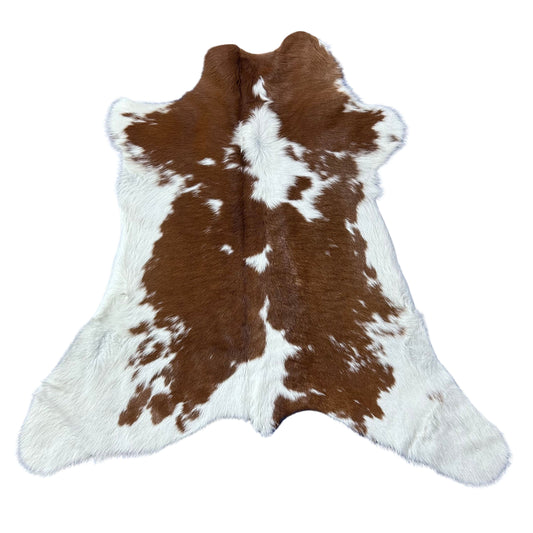 Brown & White Calf Skin Size: 42x39" D-877