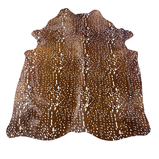 Axis Deer Print Cowhide Rug Size: 7x5.7 feet D-924