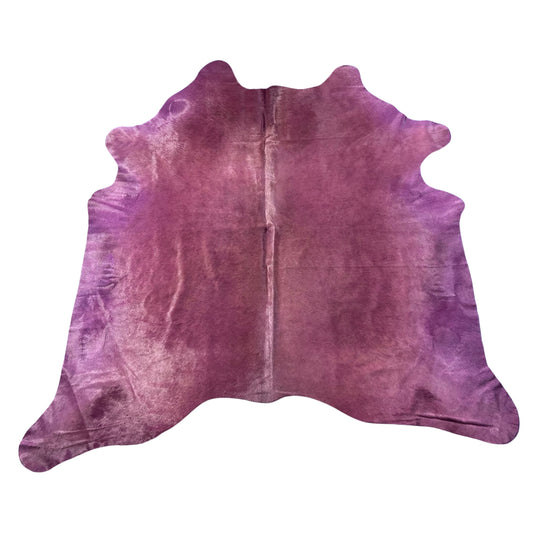 Dyed Beet Cowhide Rug Size: 6.5x7 feet D-927