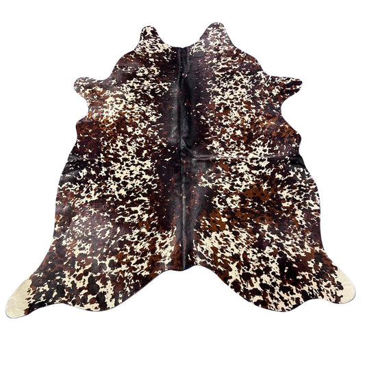 Apaloosa Tricolor Cowhide Rug Size: 7x6 feet D-947