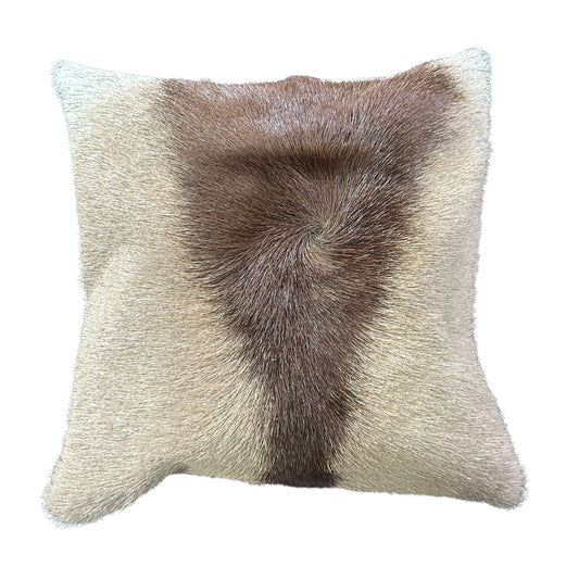 Deer Cushion Cover, Gemsbok Throw Pillow Cover, Natural Antelope Skin Pillow Cover - 16x16" Oryx Skin Pillow Cover