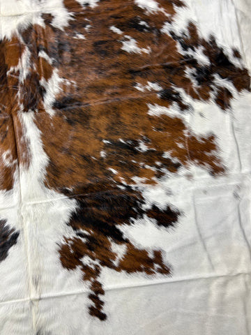Speckled Tricolor Cowhide Rug Size: 7.7x7 feet D-235