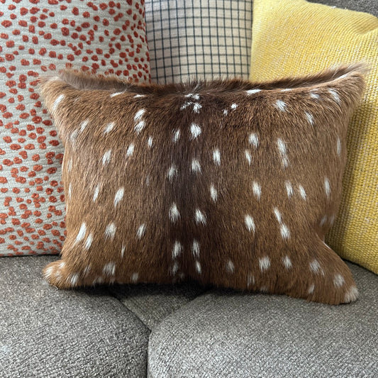 Axis Deer Pillow Cover #8 Axis Deer Skin Pillow Lumbar Pillow Case (exact one) 16X12"