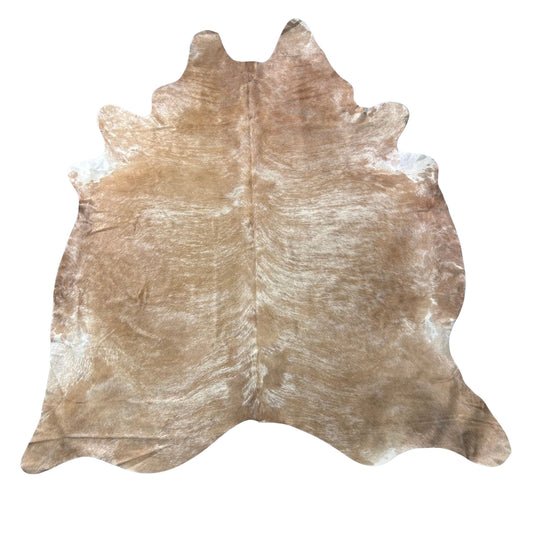 Beige Brindle Cowhide Rug Size: 8.2x7.2 feet J-038