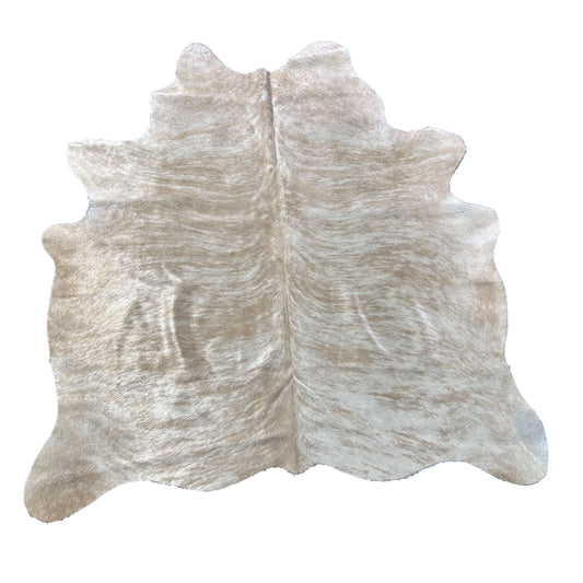 Light Beige Brindle Cowhide Rug (1 patch) Size: 5.5x5 feet J-048