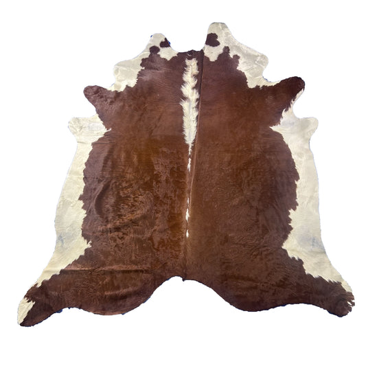 Hereford Cowhide Rug Size: 8x7.2 feet J-056