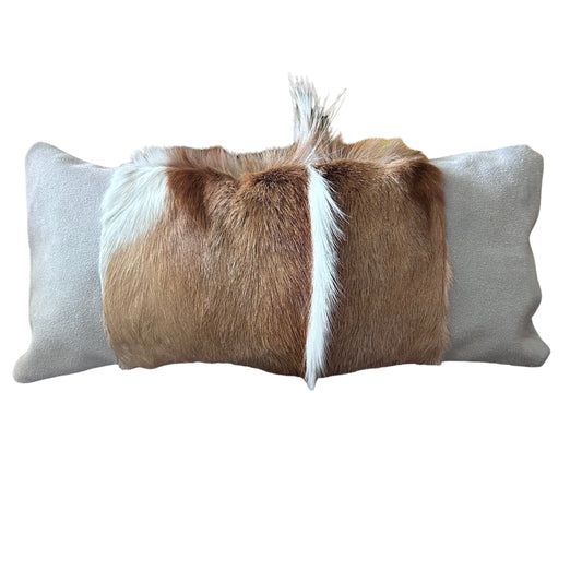 21X9" Springbok Pillow Grey Suede