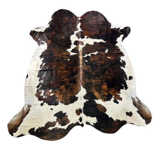 Tricolor Cowhide Rug Size: 7x7 feet X-041