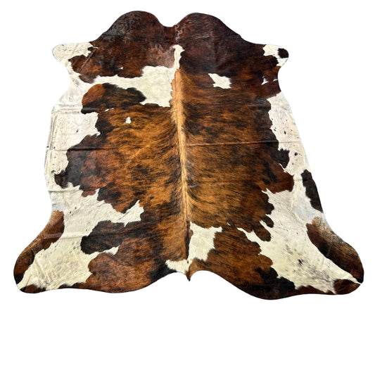 Tricolor Cowhide Rug Size: 7x6.7 feet X-045