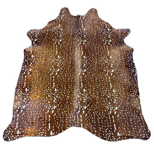 Medium Axis Deer Cowhide Rug Size: 7.2x5.7 feet Y-013