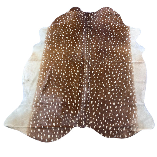 Axis Deer Print Cowhide Rug Size: 7.2x6.2 feet Z-033