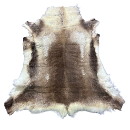 Reindeer Skin (Beige and Brown) Size: 55x46" Z-185