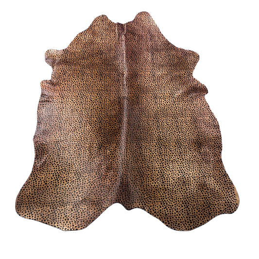 Cheetah Print Cowhide Rug (background is a bit darker) Size: 7x5.5 feet Z-286