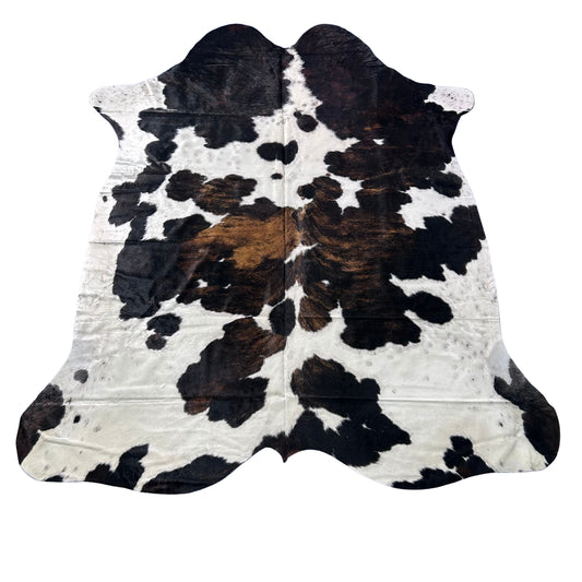 Tricolor Cowhide Rug Size: 8x7 feet Z-303