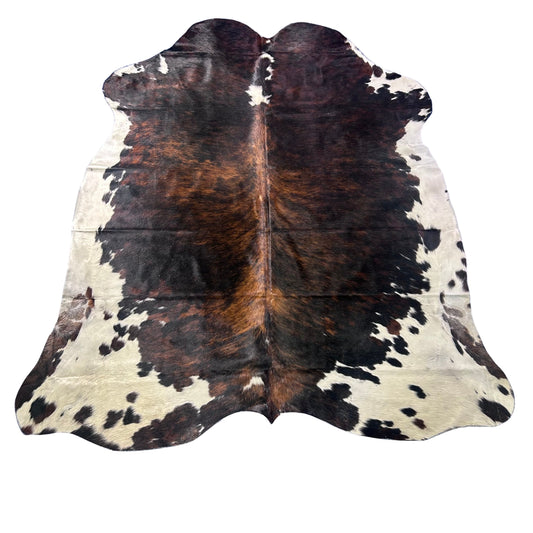 Tricolor Cowhide Rug (huge size) Size: 8x7 feet Z-307